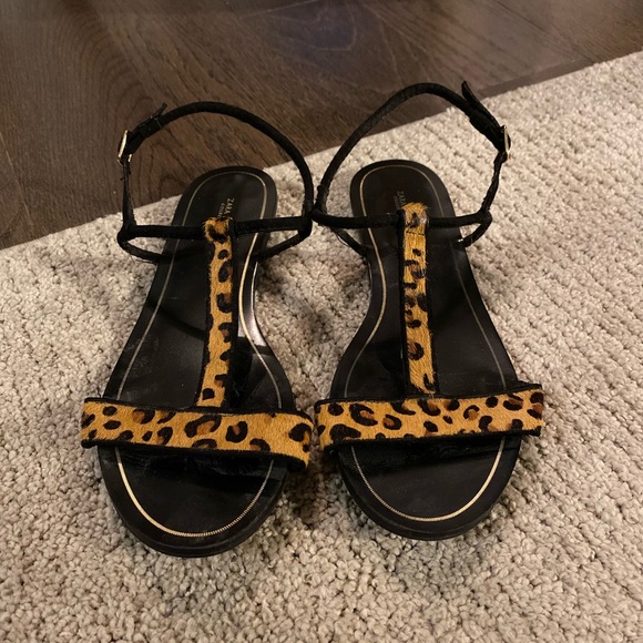 Zara Shoes - Zara Leopard Print Sandals
